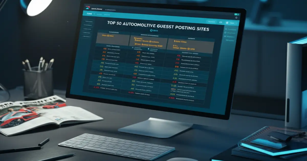 Submit Guest Posts on 50+ Top Automotive Guest Posting Sites