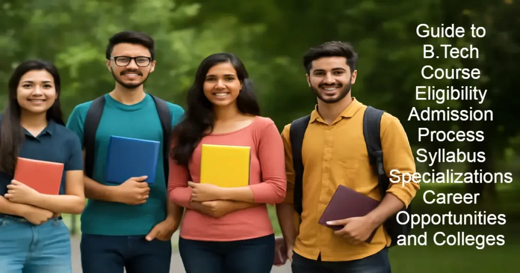 Guide to B.Tech Course Eligibility Admission Process Syllabus Specializations Career Opportunities and Colleges